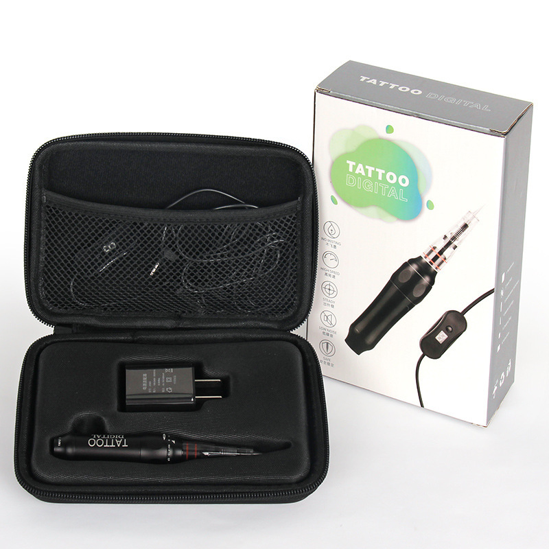 Non-hemp instrument semi-permanent tattoo machine non-hemp machine German full throw eyebrow tattoo all-in-one machine pupil line instrument tool