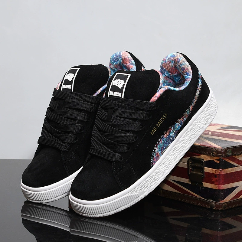 Осенняя и зимняя немецкая обувь мужская и женская обувь новая черная кожа с толстой подошвой арган ретро классическая спортивная повседневная обувь 8811