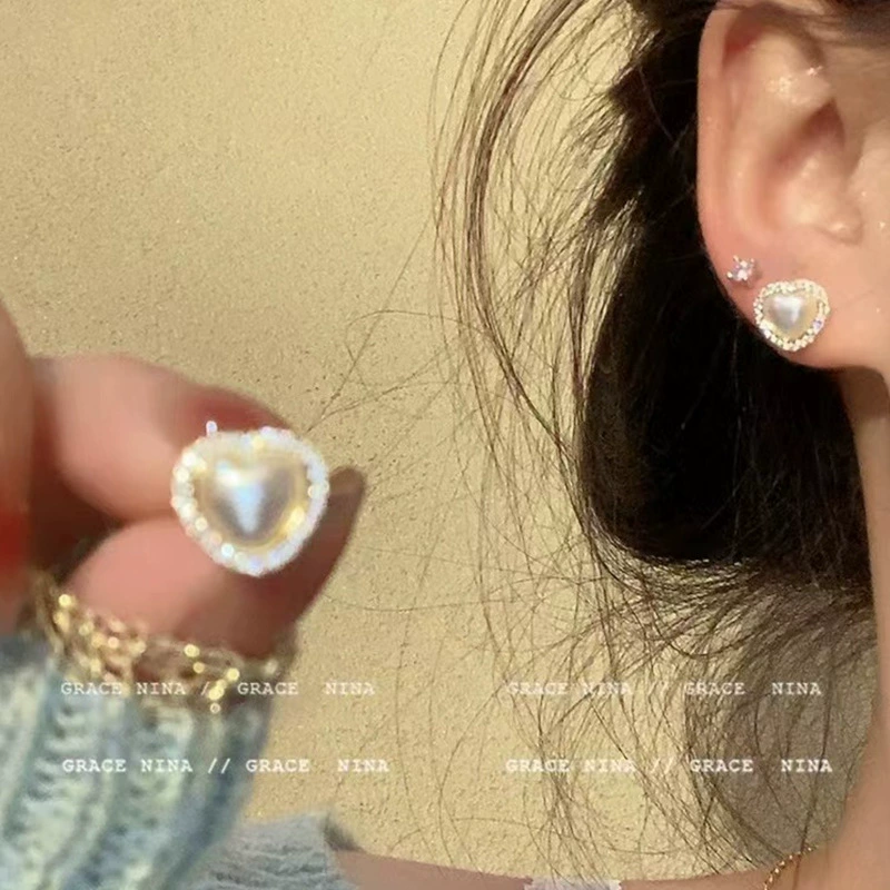 Серебряная игла из жемчуга, циркония, модный универсальный дизайн серьг, образец серебра 925, высокий стиль качества, простой и элегантный дизайн