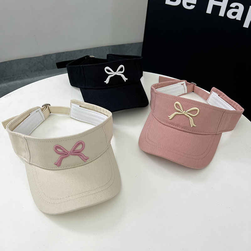 Corea del Sur Dongdaemun nuevo dulce padre-hijo bordado arco gorro vacío gorro de bebé de verano sombrero solar