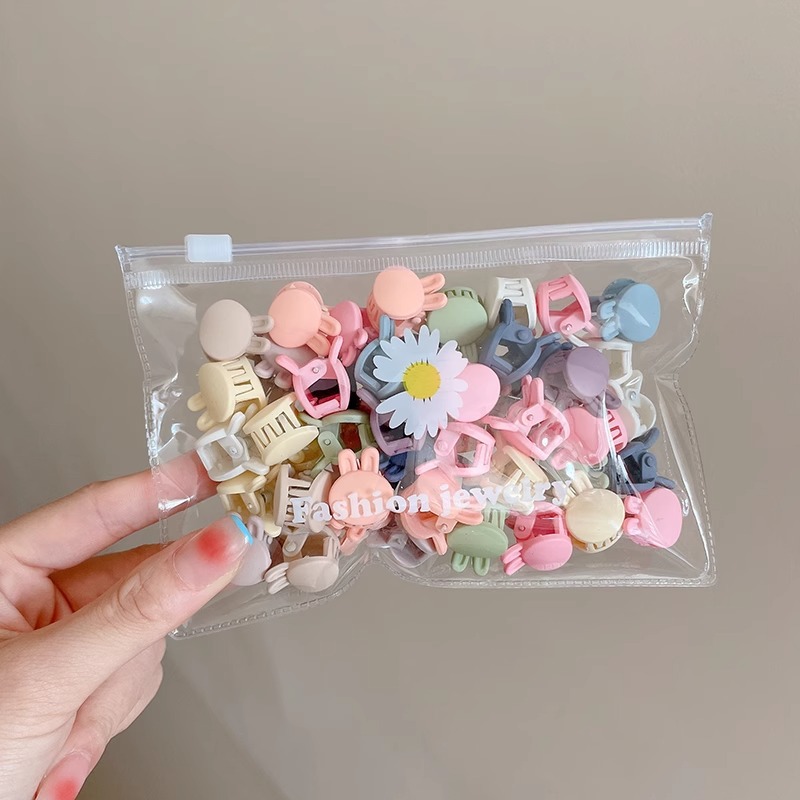 Color simple enlatado pequeño clip de cabello frontal de la princesa clip de cabello roto clip de cabello adorable toque de cabello