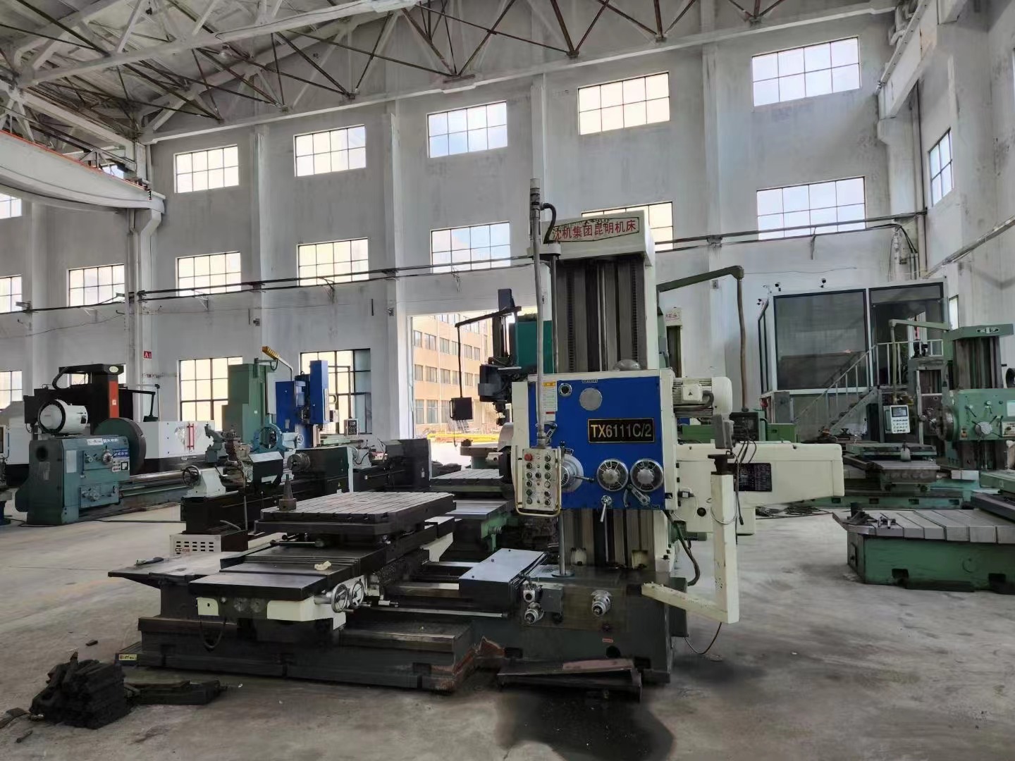 转让二手沈机TX6111C-2卧式镗铣床主轴直径110