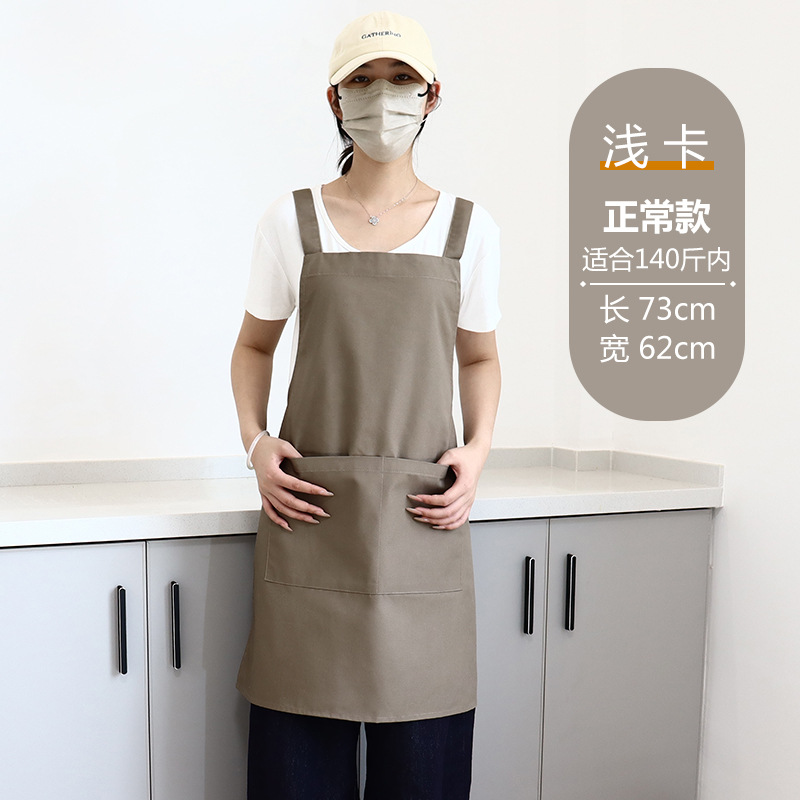 Transfronterizos Amazon publicidad delantal de lona logo personalizado cocina ropa de trabajo de cocina casa delantal impermeable al por mayor