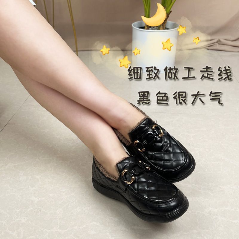 Invierno nuevo calentamiento de terciopelo de moda zapatos de soja antideslizantes de mujer zapatos de algodón super suaves de mujer zapatos de algodón casuales de mujer