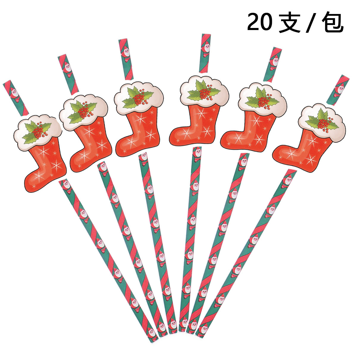 Navidad decoración paja fiesta suministros creativo papel paja árbol de Navidad Santa Claus paja en stock al por mayor