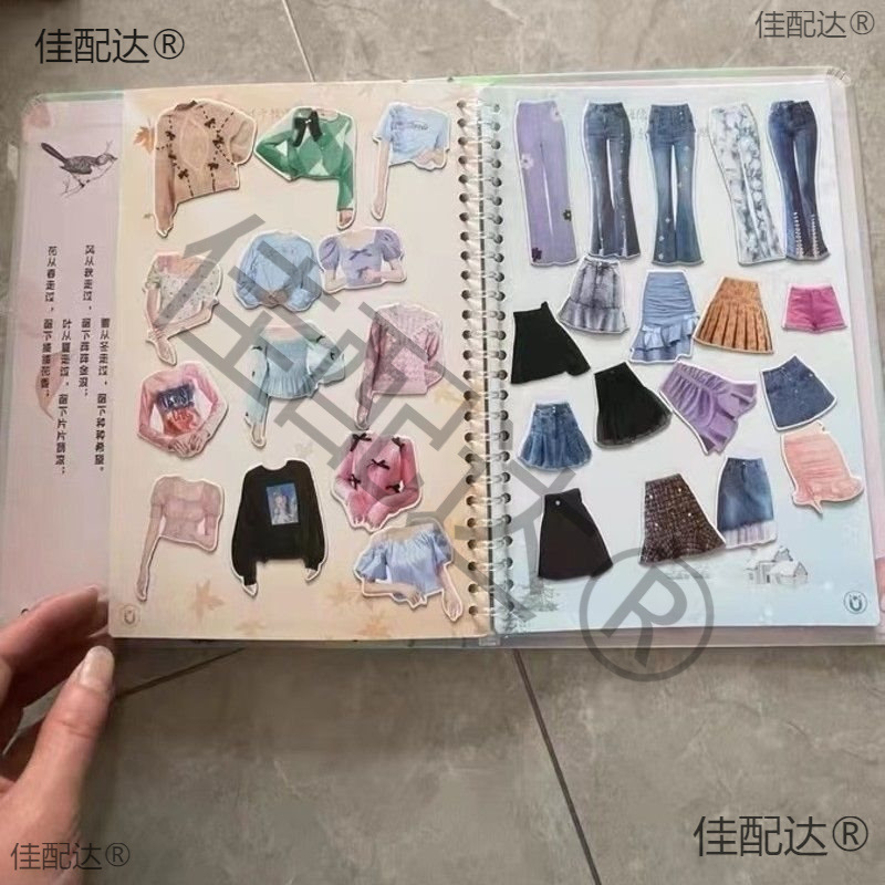 Beautiful Princess Dress Up Magnetic Puzzle Magnet Magnetic Sticker Book Doll Girls Puzzle Game Toy Children