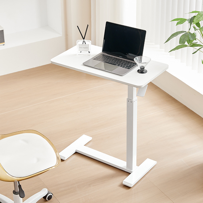 Movable Bedside Table Pneumatic Liftable Computer Table Home Side Table Bed Small Table Pneumatic Dormitory Study Table
