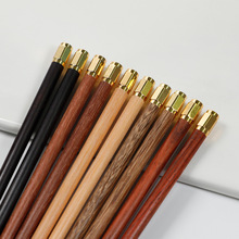 厂家批发鸡翅木红檀芸香黑檀酸枝木筷六角筷无漆无蜡家用礼品筷子