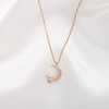 Brand necklace, small design chain for key bag , silver 925 sample, simple and elegant design, trend of season, wholesale