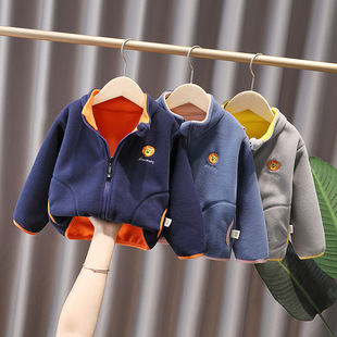 Детская бархатная куртка для мальчиков, осенний бархатный детский жакет, коллекция 2021, в западном стиле, оптовые продажи