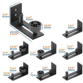 移门推拉门止摆器谷仓门定位器吊门防摆动下定位门档门阻地导轨