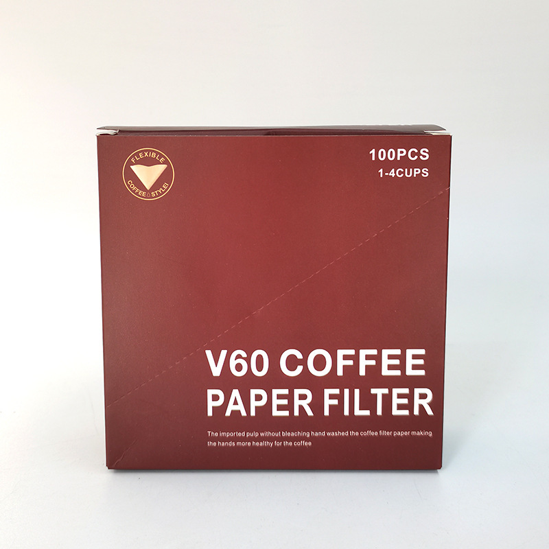 V60 手淹れコーヒーフィルター 40枚入 V字型ログパルプコーン型濾紙 ドリップフィルターカップ V01-4人分 V02|undefined