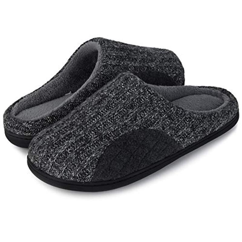 Slippers Cross-Border E-Commerce Amazon Cashmere Cotton Knitted Autumn and Winter Memory Foam Slippers