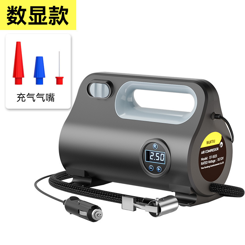 クロスボーダー新型車載インフレータブルポンプのタイヤ空気入れポンプの大出力空気入れ機の携帯型デジタル表示知能空気入れ|undefined
