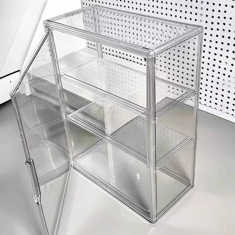 化妆品收纳盒透明亚克力展示盒化妆品收纳柜壁挂护肤化妆品收纳盒|undefined