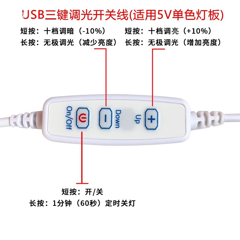 Световой источник LEDs, 5В, 1Вт, 2Вт, 3Вт, 4Вт, 5Вт, 10Вт, 12Вт, 30Вт