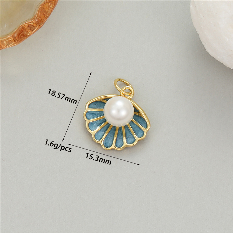 5g Weight Pendant Jewelry Making Type DIY Ornament Accessories Classification 1 Piece Quantity Copper Material Starfish, Dolphin, Fish Tail Pattern All Seasons Season Plating Design Cute, Vacation, Beach Style 1 Piece Copper Starfish Dolphin Fish Tail Pendant DIY Ornament Accessories 8