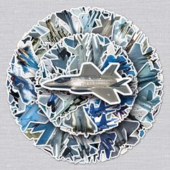 50張戰鬥機塗鴉貼紙跨境個性軍事風創意DIY手機殼行李箱貼紙防水