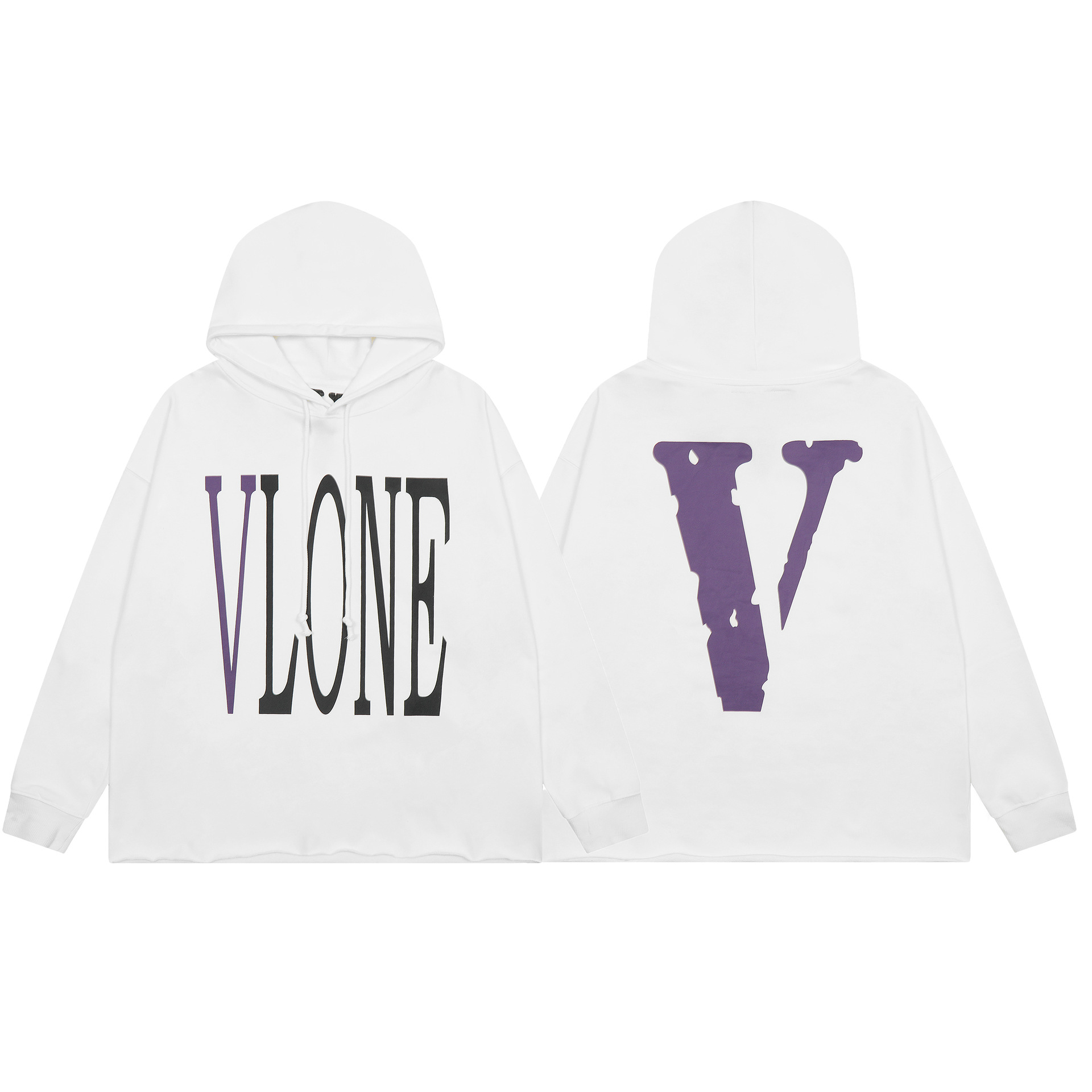 Exterior solo Vlone FOG mosaico AMIGOS elemento estilo Americano grande V serie con capucha suéter pesado
