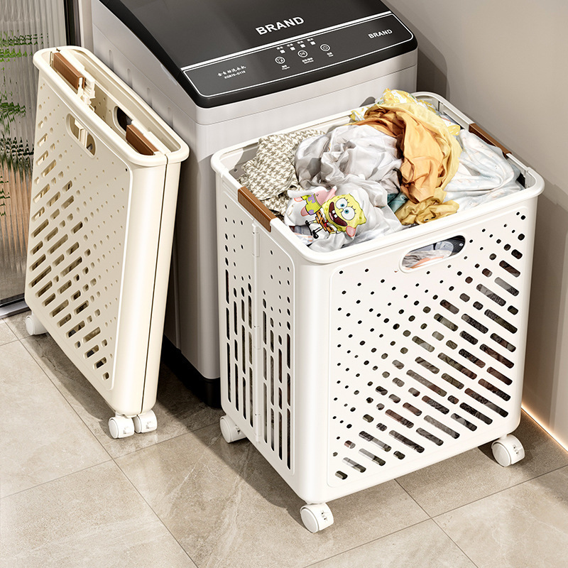 Dirty Clothes Basket, Foldable Dirty Clothes Basket, Dirty Clothes Storage Basket, Laundry Basket, Bathroom Toilet Clothes Storage Basket, Cross-Border