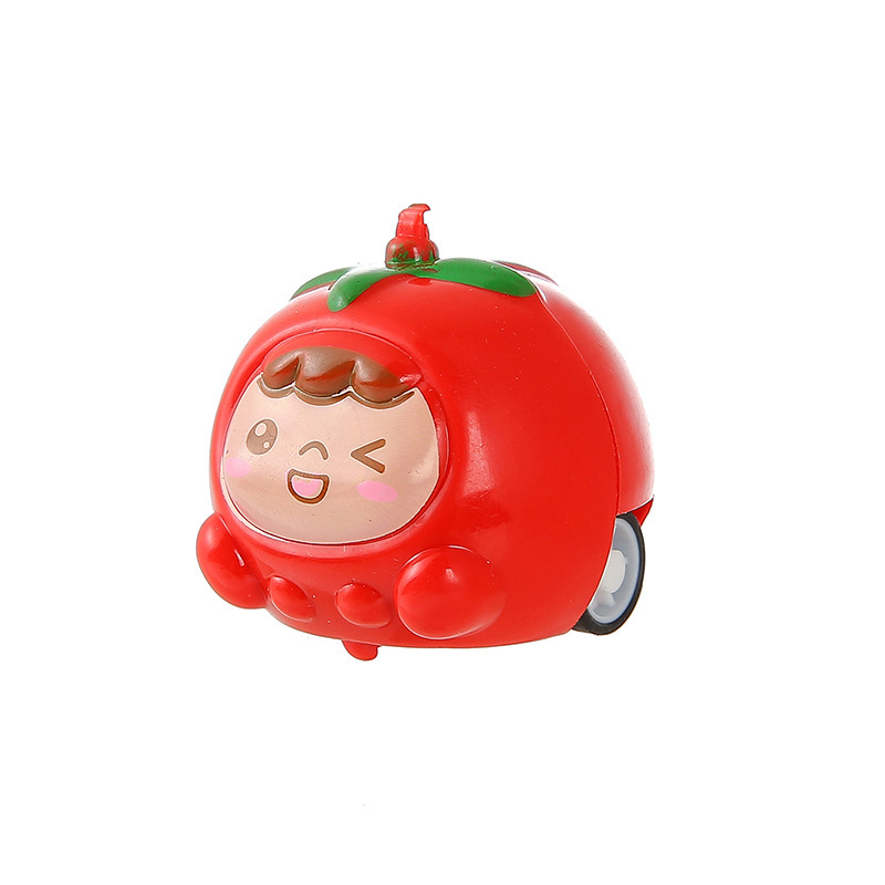 クリエイティブ食品おもちゃミニグリーンアップルフルーツプルバックカーガシャポンおもちゃかわいいグリーンアップルプルバックカー卸売|undefined