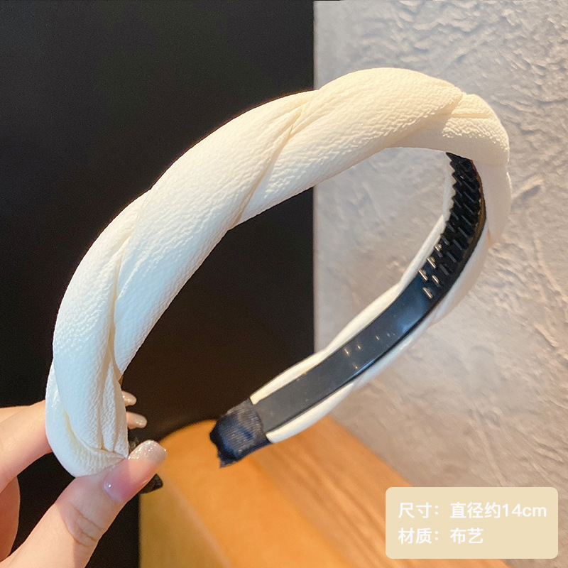2025年新款夏季美拉德风高颅顶发箍女百搭头饰压发带洗脸居家发捆|undefined