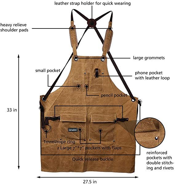 Multi-pocket functional apron - Image 8