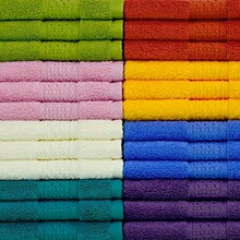 Q 31344 Solid cotton face towel ������ɫë���羳ŷ��