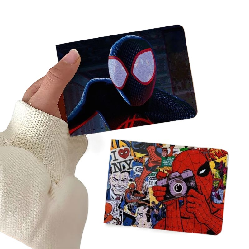 Spider-Man universo de navegación Licencia de Conducir cubierta protectora dos en uno Licencia de Conducir vehículo de motor Licencia de Conducir cubierta de cuero alta apariencia
