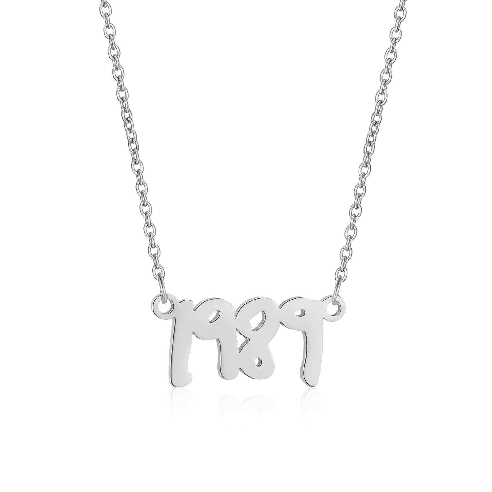 Lady Number Stainless Steel Alloy Polishing Necklace display picture 2