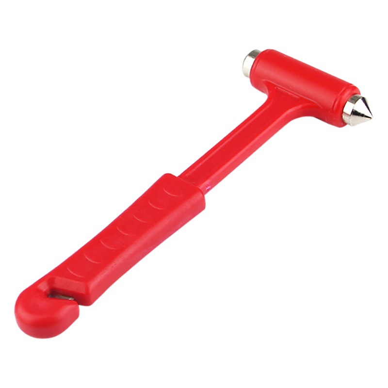 Car 2-in-1 Safety Hammer with Long Handle, Solid Multifunctional Emergency Escape Hammer, Window Breaker, Life-Saving Hammer, Window-Breaking Tool