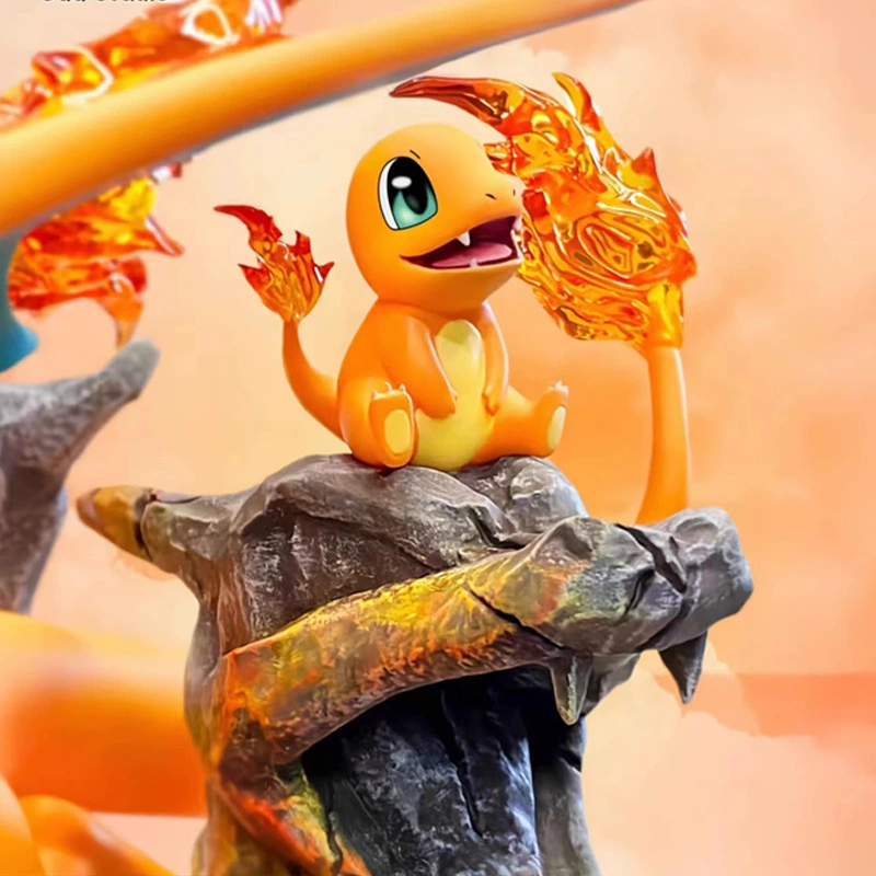  Pokemon ЯЙЦО Эльф Супер огненный стиль семья Ведро огненный дракон фигура подарок декоративная настольная модель статуя