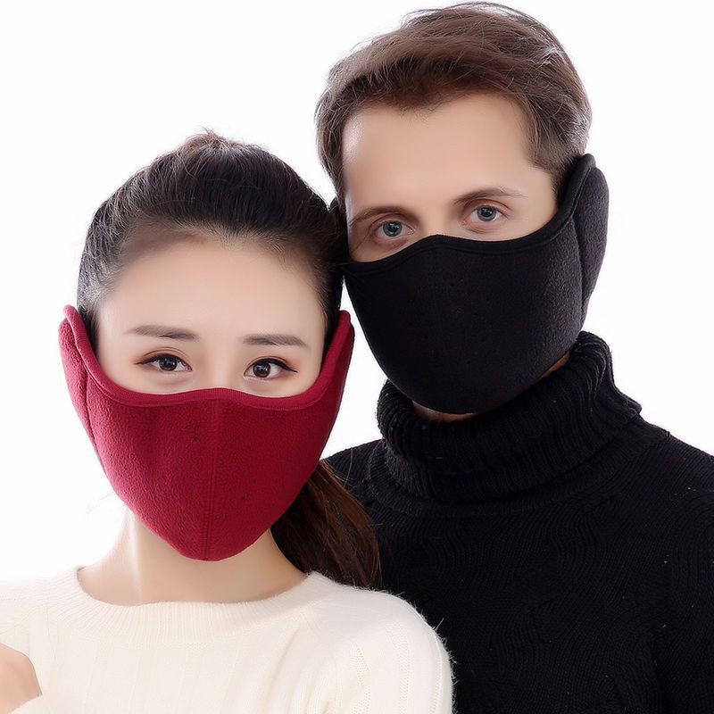 winter Two-in-one keep warm Mask men and women Cold proof Haze Antifreeze thickening Earmuff face shield On behalf of