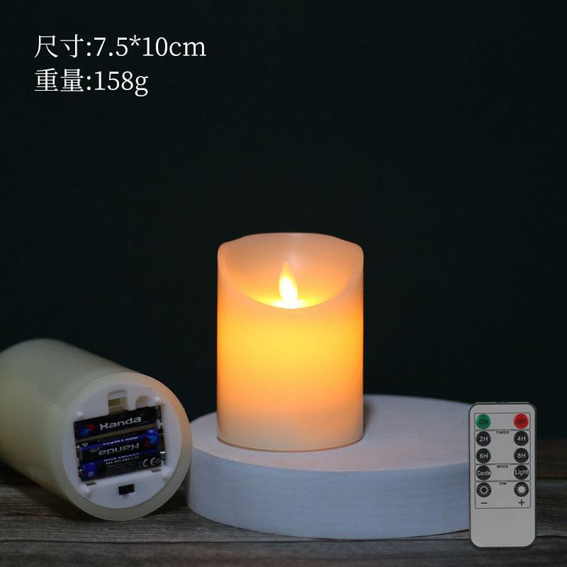 遥控电子蜡烛灯 仿真假蜡烛万圣节七夕情人节氛围灯led蜡烛灯跨境|undefined