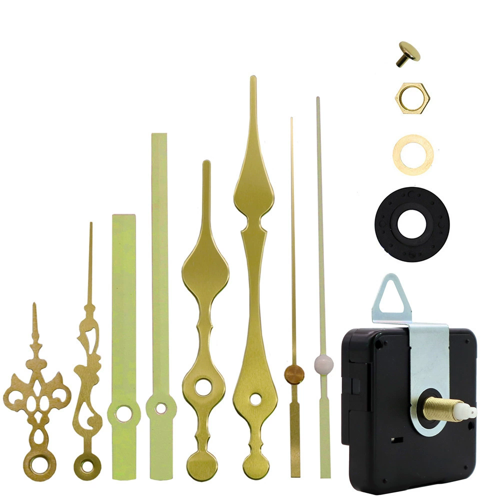 В наличии творческие DIY часы Ремонт часы аксессуары 3 комплекта металлических указателей кварцевые часы бесшумное движение кросс-Бордер