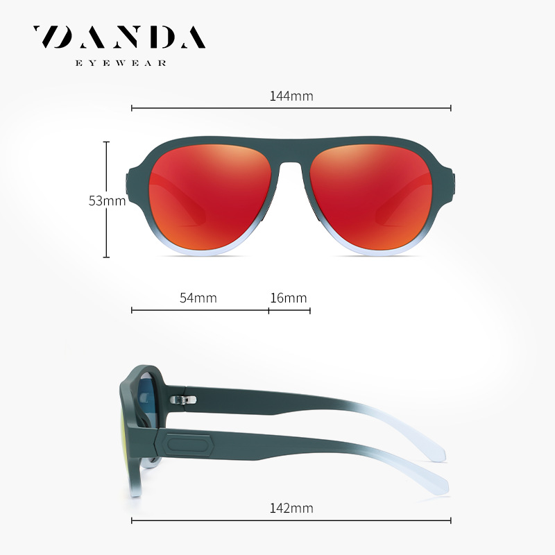 Lente polarizada TR de venta caliente transfronteriza S11113 Gafas de sol de tiro callejero para hombres de dos colores de moda Gafas de sol polarizadas para conducción al aire libre