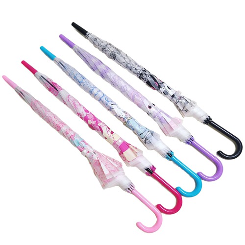 Cute Kuromi Melody Star Dew Jade Dog Sanrio Children's Umbrella Cartoon Student Umbrella Frosted Transparent Umbrella