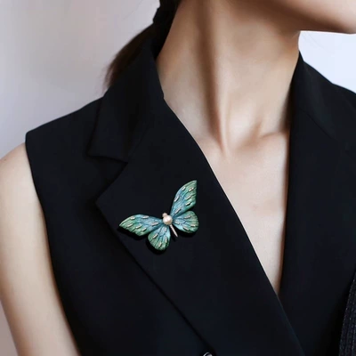 Butterfly Brooch, Feminine Pearl: Yaxa sancaqları
