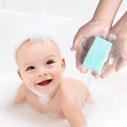 Cepillo de esponja de color cepillo de champú para bebés entrenamiento sensorial cepillo táctil cepillo de masaje para bebés cepillo de baño