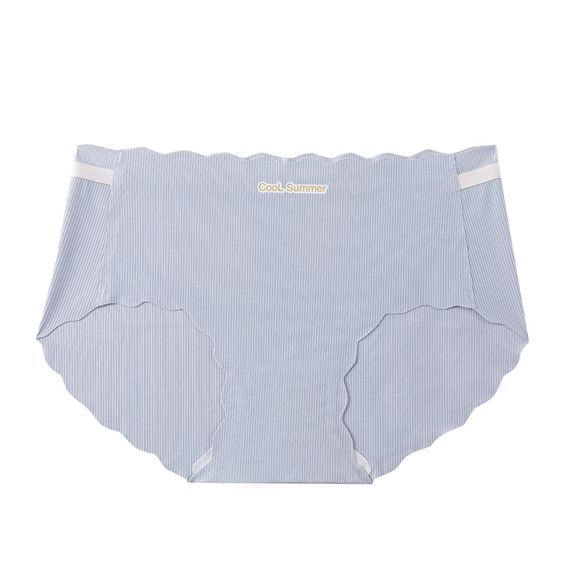 Ropa interior de seda de hielo sin costuras mujeres antibacteriano verano fino damas verano transpirable nuevo estilo caliente moda chica siete paquetes