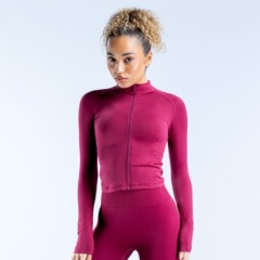 アマゾン全艶消し超柔ナイロン生地ガードル長袖コートトレーニング服長袖ジッパートレーニング服