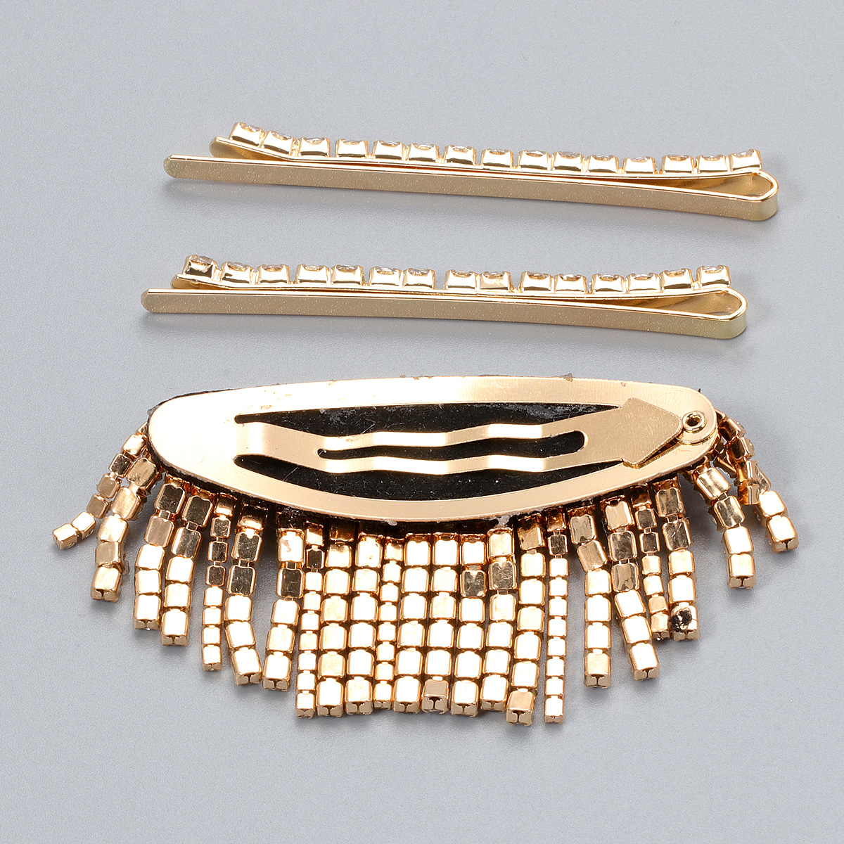 Fashion Full Diamond Tassel Hairpin Set display picture 5