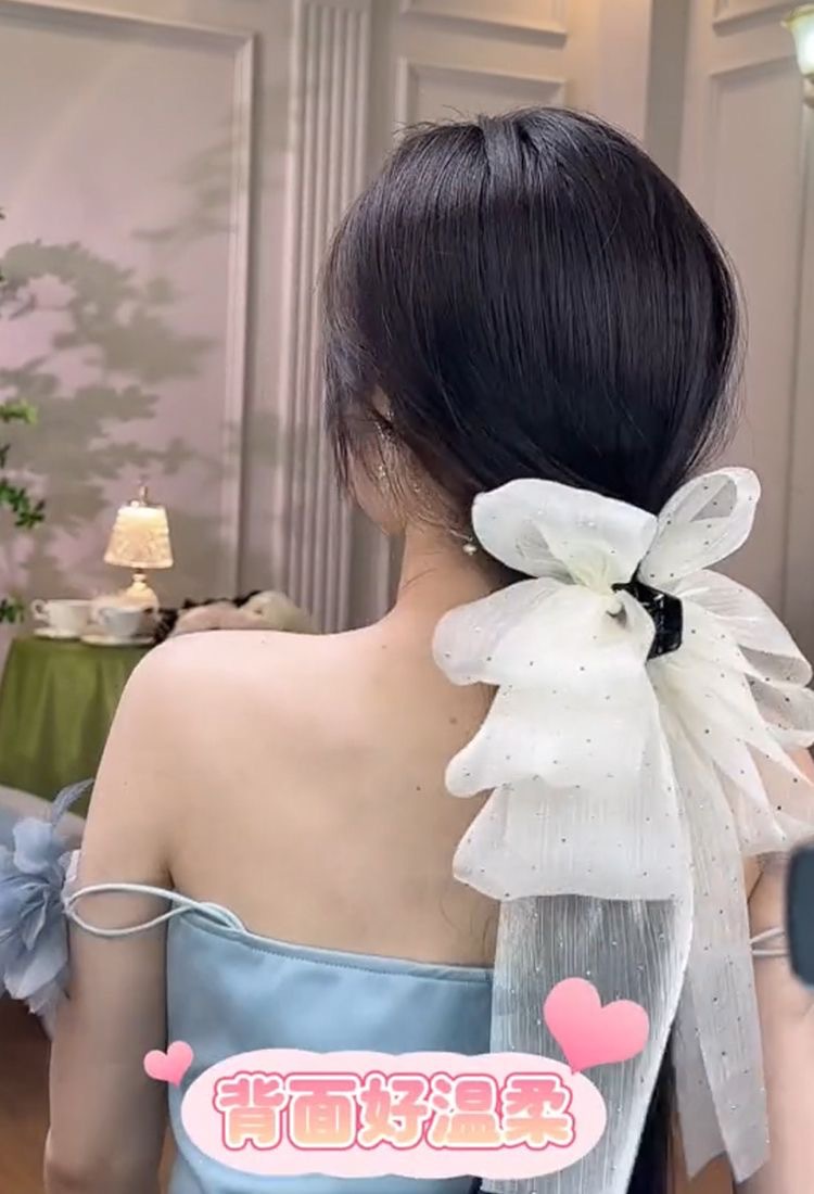 Women's Elegant Sweet Bow Knot Cloth Hair Claws display picture 14