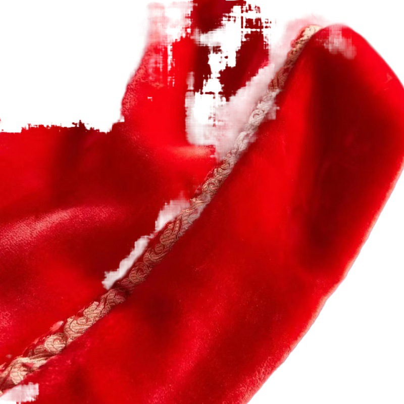 웨딩 담요 큰 빨간색 두꺼운 더블 레이어 웨딩 단어 지참금 겨울 담요 구름 담요 선물 10 파운드 하이 엔드