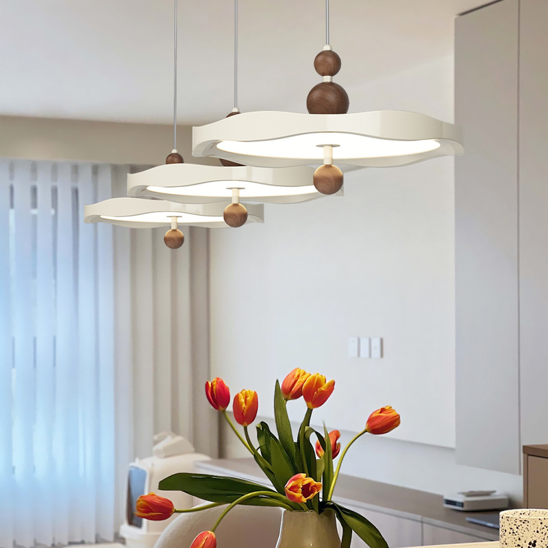 Araña de estilo crema Araña de noche de restaurante de alta calidad simple y moderna