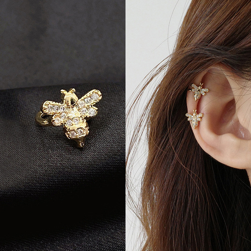 8g Weight Zircon Inlay Material Ear Studs Classification 1 Piece Quantity Daily Occasion Copper Material U Shape Pattern Women'S Gender Plating Design Fashion Style Fashion U Shape Copper Plating Zircon Women's Ear Studs 1 Piece 7