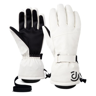 Ski gloves for men and women winter white warm cycling sports spot Amazon touch screen five-finger outdoor gloves Cotton