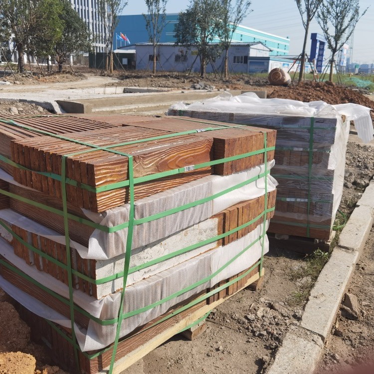 木纹地板PC木纹板PC砖仿木纹砖预制混凝土砖预制构件实心结构耐候