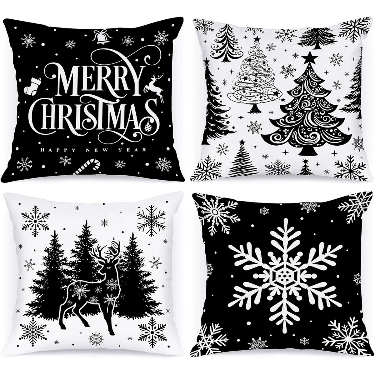 Pillow, Christmas winter pillowcase, sofa, Amazon, (Cross-border trading)