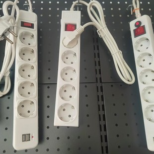 Ce Saa European USB Power Strip Cross-Border Extension Cord High-Power Multi-Socket Russian Plug Board Household with Cord